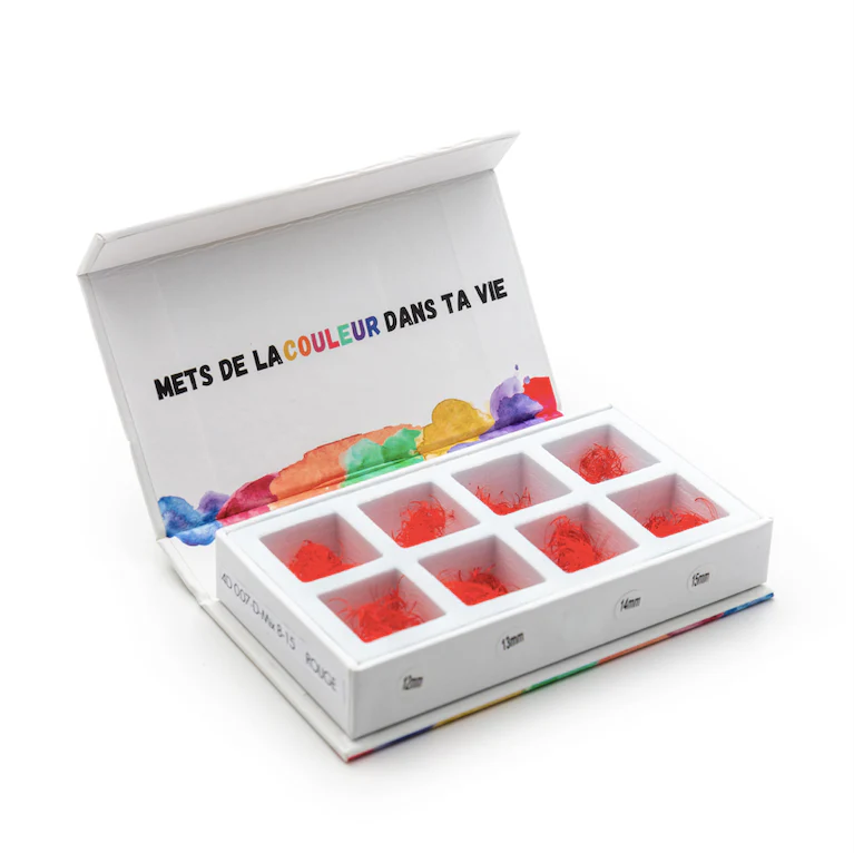 Extension de cils colorés - Boite volume Russe Losse Fans Mix Couleurs